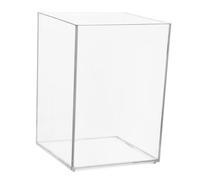 Lurrose Portalápices Transparente Vitrina De Guantes De Boxeo Soporte para Lápiz De Clase Portalápices para Escritorio Florero Rectangular Jarrón De Vidrio Cuadrado Taza De Lápiz Acrílico