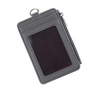 Lurrose Portatarjetas de Cuero PU Tarjetero Tarjetas Visita Estuche de PU Monedero Colgante Funda Protectora para Trabajo