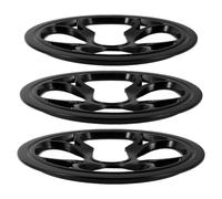 Lurrose Protector de Cadena para Bicicleta de Montaña, Cubierta de Piñón de Plástico Negro, Ajuste Preciso y Ligero, Pack de 3 Piezas para Protección Segura