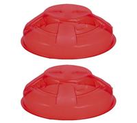 Lurrose Protector Plástico para Detectores de Humo, 2 Unidades, Resistente Pintura y Polvo, Apto para Uso en Hogares y Locales Comerciales
