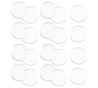 Lurrose Protectores de Mesa de Vidrio Antideslizantes No Adhesivos 40 Piezas, Almohadillas Transparentes de Goma 25 Mm X 3 Mm para Muebles, Espaciadores para Evitar Rayones y Movimientos