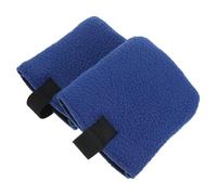 Lurrose Protectores para Patas de Silla de Ruedas de Fibra de Poliéster Azul, 2 Piezas, Adaptación Cómoda y Mantenimiento Fácil para Rehabilitación en Invierno