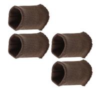 Lurrose Puños Elásticos Ajuste Cómodo y Compatibilidad Versátil Color Café de Poliéster 2 Pares para Chaquetas y Ropa Casual para Uso Diario y Costura