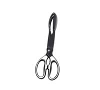 Lurrose Recogedor de Excrementos para Mascotas Pinzas Dentadas y Mango Largo, Plástico Duradero, Color Negro, Herramienta Ligera y Portátil para Limpieza de Perros en Parques y Hogares