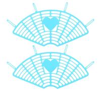 Lurrose Redes Protectoras para Ruedas Traseras de Bicicleta Azul de Plástico 2 Piezas Mujeres Seguridad y Protección en Ciclismo