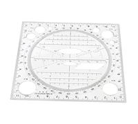 Lurrose Regla De Dibujo De Precisión Herramientas De Dibujo Geométrico Transportador Herramienta De Medición para Estudiantes para Geometría Matemática Plantilla De Regla Multifuncional
