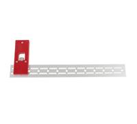 Lurrose Regla para Carpintería Ajustable de 12 Pulgadas, Transportador Cuadrado para Carpintería, Herramienta de Medición Precisa para Perforar Agujeros en Puertas y Posicionamiento