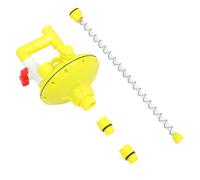 Lurrose Regulador de Presión de Agua para Bebederos de Gallinero, Válvula Ajustable de Plástico Amarillo, Suministro para Línea de Agua en Cría de Pollos, Accesorio de Granja Seguro y Ecológico