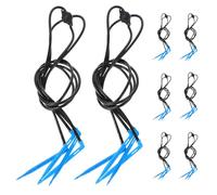 Lurrose Regulador de Presión de Riego por Goteo PE 10 Piezas Boquilla Agrícola 4 Salidas en Forma de Flecha Plástico Resistente para Jardín Huerto y Cultivo