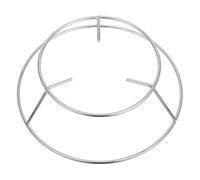 Lurrose Rejilla Redonda de Acero Inoxidable para Uso Doméstico y Camping, Diseño Versátil Distribución Uniforme del Calor y Estructura Estable y Segura