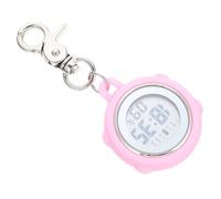 Lurrose Reloj de Bolsillo Digital para Enfermería, Acero Inoxidable, Función de Alarma, Portátil y Resistente para Estudiantes y Profesionales de Salud