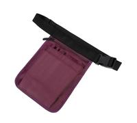 Lurrose Riñonera Profesional para Peluquería, Bolsa de Almacenamiento de Cintura Múltiples Bolsillos, Color Morado, Ligera y Ajustable para Herramientas y Tijeras de Peluquero, Adecuado