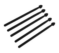 Lurrose Set de 5 Pinceles de Maquillaje de Silicona Mango de Aluminio y Diseño para Aplicar Sombra de Ojos y Mascarilla Facial, Reutilizables para Uso Profesional y Amateur