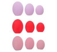 Lurrose Set de 9 Fundas Protectoras de Silicona para Brochas de Maquillaje, para Uso Profesional y Cuidado de Pinceles en Estuche Portátil