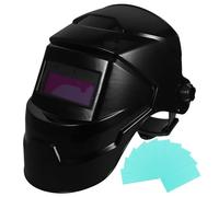 Lurrose Soldadura Automática con Oscurecimiento Solar Regulable, Lente Resistente a Altas Temperaturas, Tamaño Clásico con 10 Láminas, Casco para Soldadura Eléctrica y Mig Tig