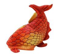 Lurrose Sombrero de Disfraz Forma de Cabeza de Pez Rojo, Accesorio para Fiesta de Halloween, Gorro Divertido y Cómodo de Tela para Eventos y Juegos de Rol