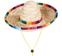 Lurrose Sombrero y Protección Solar con Cordón Ajustable de Beige Estilo México S para Adecuado para Paseos al Aire Libre