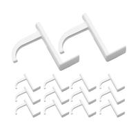 Lurrose Soporte de Auriculares de Pared 20 Piezas con Adhesivo Resistente para Escritorio, Gancho Organizador para Auriculares Gaming, Oficina y Ordenador, Ahorro de Espacio y Fácil