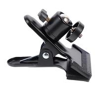 Lurrose Soporte de Clip de con Cabezal Esférico Abrazadera de Resistente para Fotografía Compatible con Cámaras DSLR y Monopie Montaje de Uso Profesional
