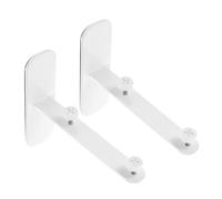 Lurrose Soporte de Exhibición de Tablero Perforado para Mesa, 2 Piezas de Acero al Carbono Blanco, Soporte Estable en Forma de T para Oficinas y Bancos de Trabajo