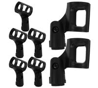 Lurrose Soporte de Micrófono Clip Ajustable de Ángulo, Paquete de 7 Piezas de Plástico para Estudios y Podcast Diámetro de 29-32mm