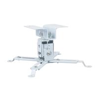 Lurrose Soporte de Techo y Pared para Proyector de Acero Blanco, Montaje Ajustable para Instalación en Techo o Pared, Adecuado para Proyectores