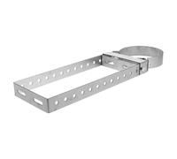 Lurrose Soporte de Tubo Metálico para Chimenea de 15 Cm Diámetro, Soporte de Fijación Resistente de 1,8 Mm de Espesor, Montaje en Pared para Estufa, Abrazadera Térmica para Tuberías