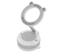 Lurrose Soporte Magnético para Teléfono Móvil de Coche Blanco Lunar Soporte Metálico Giratorio 360° Ventosa de Succión Fuerte Compatible para Montaje en Tablero y Ventilación de