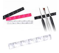 Lurrose Soporte Mini y Pinceles Bolígrafos Manicura para 5 Rejillas, Diseño Abs Adecuado para Organizar en Salón de Uñas y Uso en Casa Utensilios