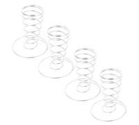 Lurrose Soporte para Conos de Waffle de Acero Inoxidable Expositor Decorativo para Helados 4 Piezas Porta Helados de Escritorio Adecuado para Fiestas Cafeterías y Eventos