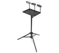 Lurrose Soporte para Proyector Portátil con Trípode Ajustable de 1,7 M, Bandeja Engrosada T00 para Tarjeta de Sonido y Smartphone, Soporte Multifuncional para Exterior y Streaming