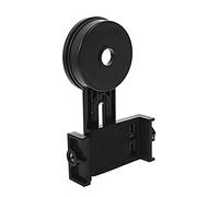 Lurrose Soporte para Teléfono con Telescopio Poseedor Titular De Teléfono Celúla Clip para Teléfono Montaje De Fotografía Soporte para Teléfono Ajustable Black El Plastico