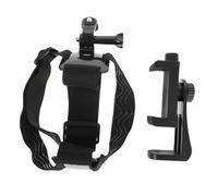 Lurrose Soporte para Teléfono Móvil Ajustable para Grabación POV Soporte para Cámara Deportiva Correa para Actividades al Aire Compatible con Smartphone y Cámara Deportiva