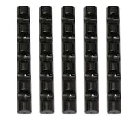 Lurrose Soporte Rejillas para Pinceles de 5 Uñas Negro de Plástico en Portátil y Uso DIY para Decoración Personal Manicura