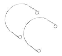 Lurrose Soportes para Troneras de Mesa de Billar 2 Juegos, Repuestos Metálicos para Bolsillos Colgantes, Kit Compatible para Mesas de Billar Recreativas de Interior, Accesorios