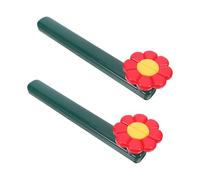 Lurrose Soportes Plegables para Libros de Cocina de Plástico Rojo y Verde, Atril Portátil Diseño Floral, Estante Estable Antideslizante para Lectura Manos Libres, 2 Unidades