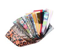 Lurrose Stickers para Uñas Decorativas de Papel, Fáciles de Aplicar y Delicadas, Ideales para Fiestas y Uso en Casa 100 Piezas para Manicura Creativa y Única Color Color Aleatorio