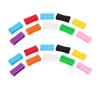 Lurrose Sujetadores de Correa de Reloj de Silicona 20 Unidades, Anillos de Retención para Pulseras, Soporte Flexible y Resistente, Colores Variados, Compatibles Relojes
