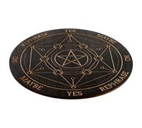 Lurrose Tablero de Adivinación Péndulo de Madera, Tablero de Radiestesia de Adivinación, Forma de Tarot, para Colocar sobre Mesas, Decoración del Hogar, para Entusiastas del Tarot