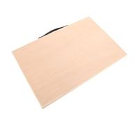 Lurrose Tablero de Dibujo de Madera Maciza 44,5x30,5x1,5 Cm Mango Portátil, Superficie Lisa Compatible Varios Materiales, Adecuado para Artistas y Uso en Interiores y Exteriores