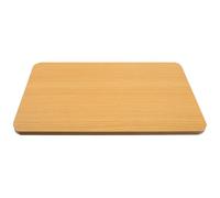 Lurrose Tablero de Mesa Rectangular de Madera Maciza Gruesa 50 X 30 Cm Color Nogal Claro Bordes Redondeados, Repuesto para Mesa de Cocina, Oficina o Comedor Compacto, Superficie Duradera