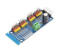 Lurrose Tablero del Conductor del servo Conductor servo de 16 Canales Kit de Ciencias para robótica Conductor Motor de 16 Canales Controlador pwm Kit de Coche Robot módulo para Robot Metal