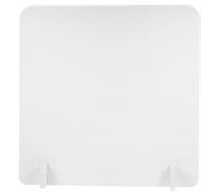 Lurrose Tablero Separador de Escritorio de Oficina 40x40 Cm en PVC Resistente a Salpicaduras y Roturas, Mampara Divisoria para Comedor, Aulas y Espacios de Trabajo, Protector Anti-Gotas