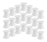 Lurrose Tapas para Pasta de Dientes con Diseño Abatible, Plástico Duradero, Tamaño 28 Mm, Color Transparente, Pack de 50 Unidades, Tapa con Cierre Automático para Conservación y