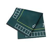 Lurrose Tapete Cuadrado para Mahjong y Dominó de Poliéster y Goma Reducción de Ruido y Protección Antideslizante para Mesa de Juego