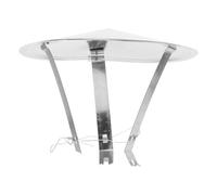 Lurrose Tapón de Chimenea de Acero Inoxidable Resistente Lluvia para Conducto de Ventilación del Techo, Cubierta Antiviento y Protección contra Corrosión para Estufas y Hornos Exteriores,