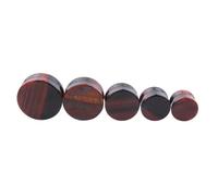 Lurrose Tapones Cómodos Color Perforaciones para de de Piedra Orejas Café para Usar y Fáciles de Combinar, para Fiestas y Bodas