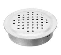 Lurrose Tapones de Metal para Orificios de Ventilación de 60Mm Rejilla y Válvula, Pack de 2, Uso en Armarios y Muebles para Mejorar Circulación de Aire en Habitaciones