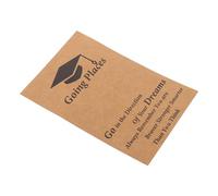 Lurrose Tarjeta de Graduación para Ella 8x12 Cm Papel de Felicitación Mensaje de Temporada de Graduación para Obsequio y Celebración Escolar