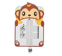 Lurrose Tarjetas de Partitura de Educación Musical Diseño de Mono Divertido Tarjetas Didácticas para Aprender Música para Clases de Piano para Principiantes y Ejercicios de Ritmo